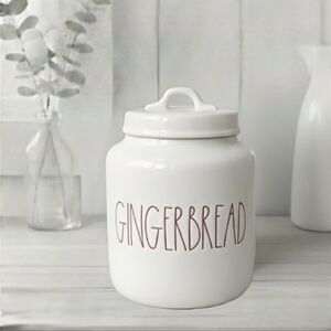 NEW Rae Dunn GINGERBREAD Ceramic Canister